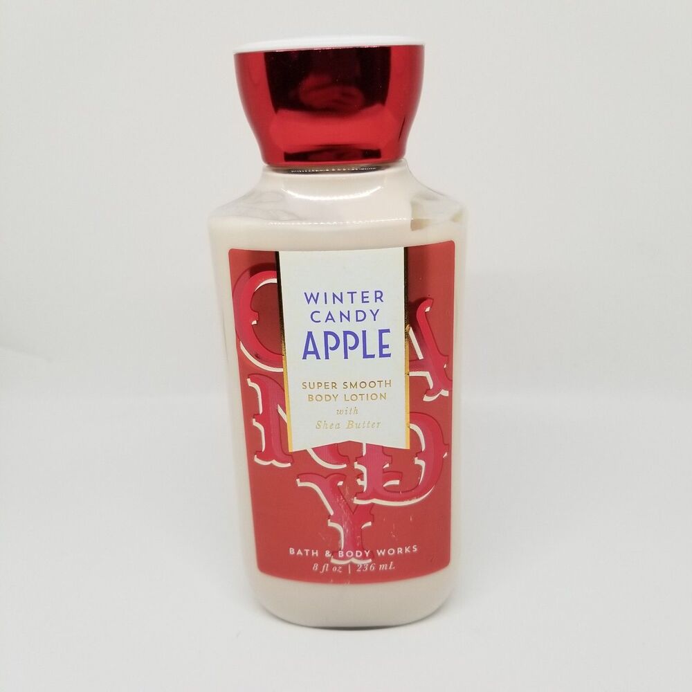 BATH & BODY WORKS ~ WINTER CANDY APPLE SUPER SMOOTH BODY LOTION ~ 8 OZ